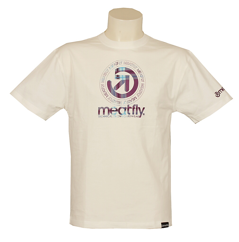 koszulka trykotowa Meatfly Plaid Logo - E/White