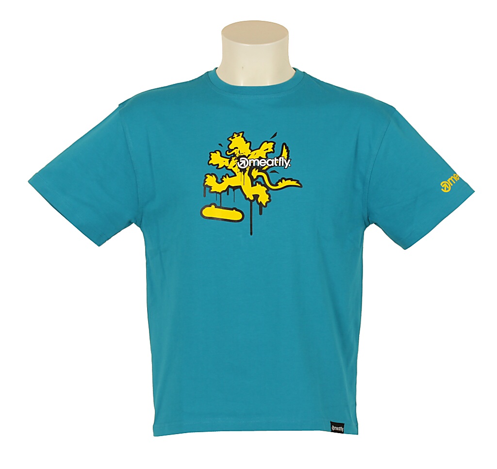 koszulka trykotowa Meatfly Lion - C/Cyan Blue