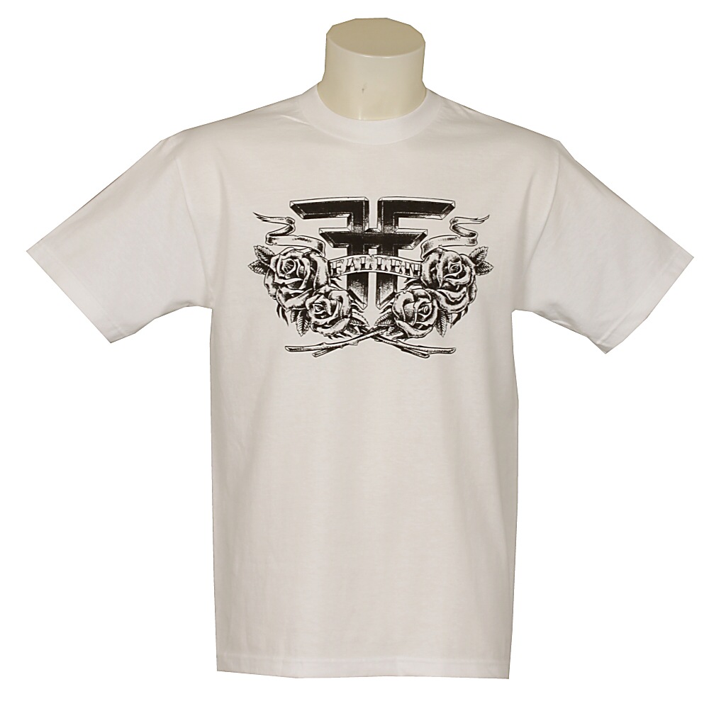 koszulka trykotowa Fallen Roses - White/Black