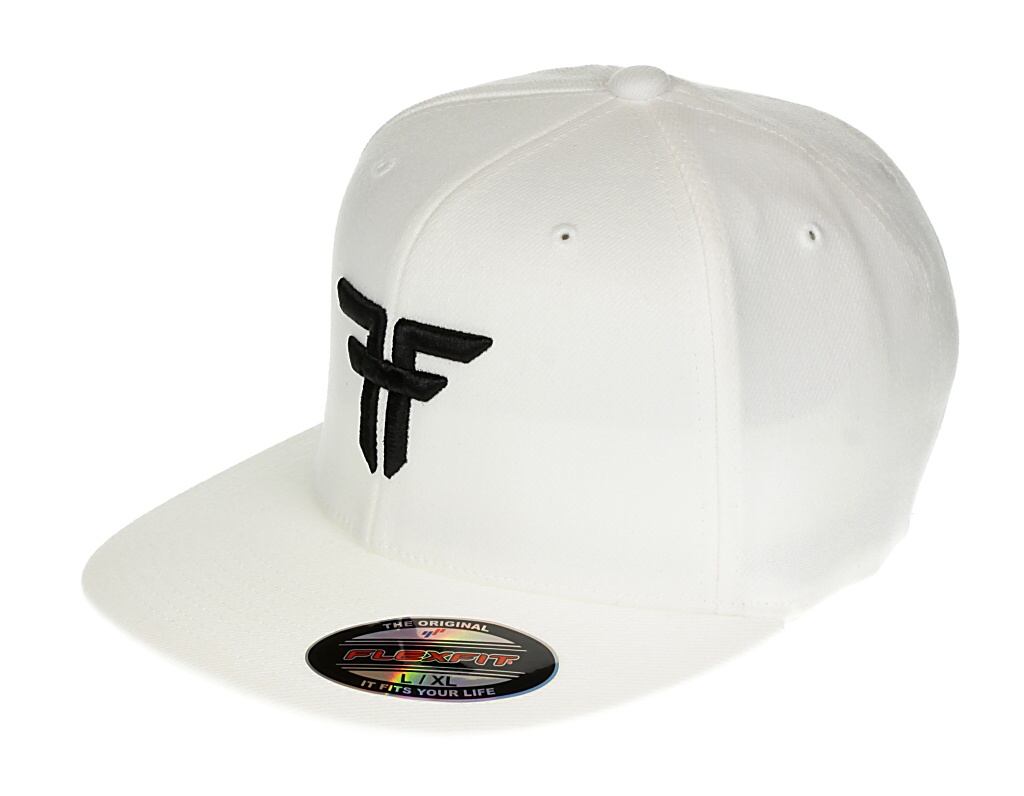 czapka z daszkiem Fallen Trademark Official Flex Fit - White
