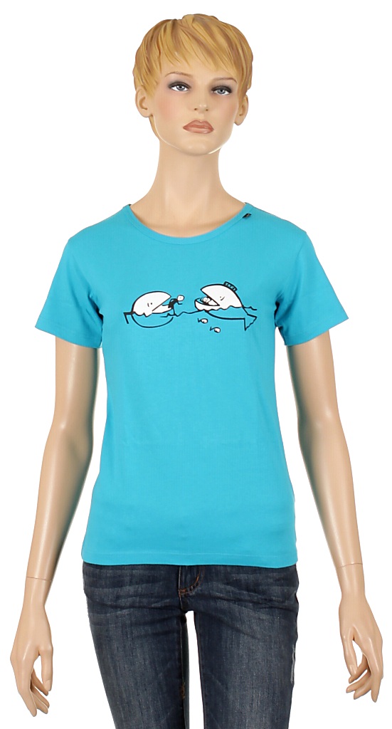 koszulka trykotowa UAX Skratda 385 Fish Taxi - Blue Atoll