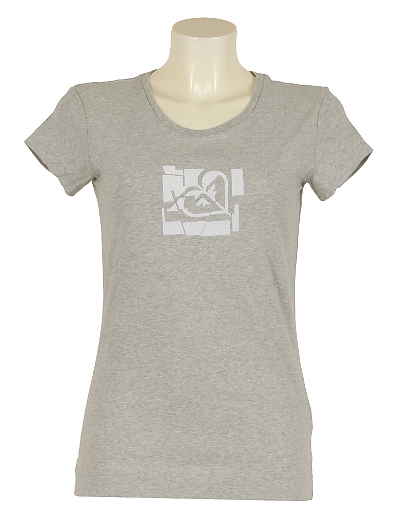 koszulka trykotowa Roxy Flock Logo - Heather Gray