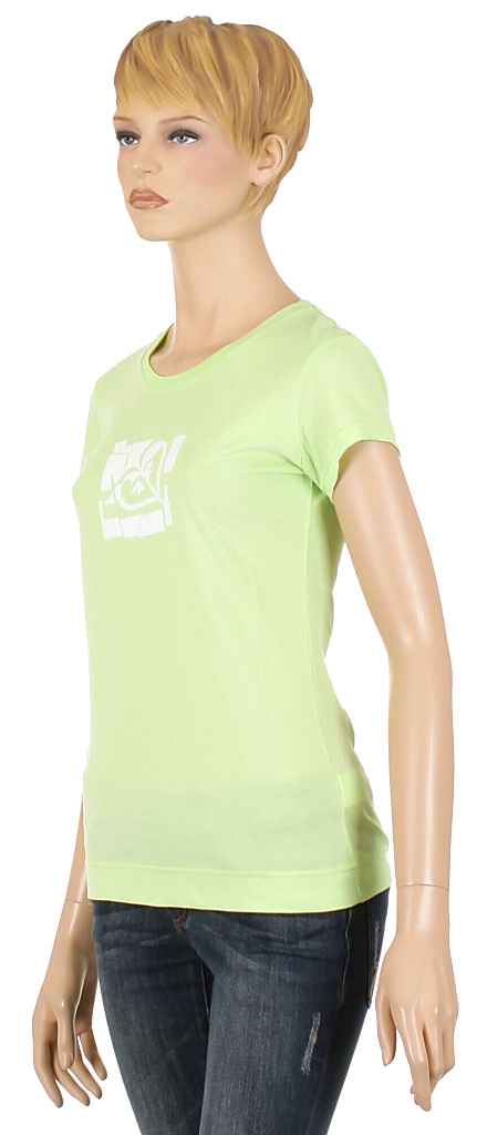 koszulka trykotowa Roxy Flock Logo - Neon Green