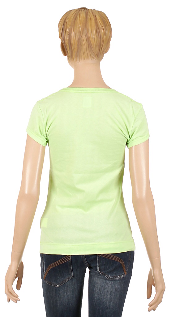 koszulka trykotowa Roxy Flock Logo - Neon Green