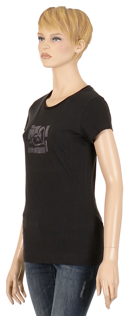koszulka trykotowa Roxy Flock Logo - True Black