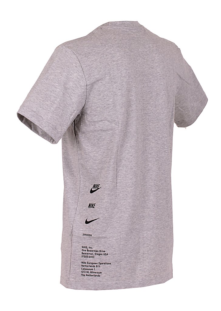 tričko Nike 6.0 Logo - Gray Heather/Black