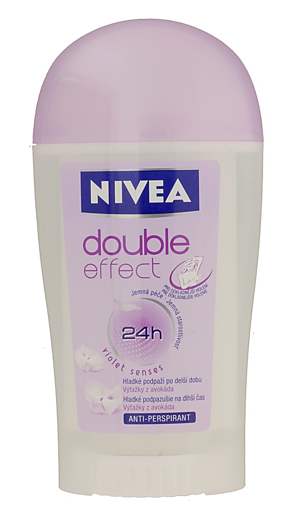 antiperspirant Nivea Double Effect - White/Violet