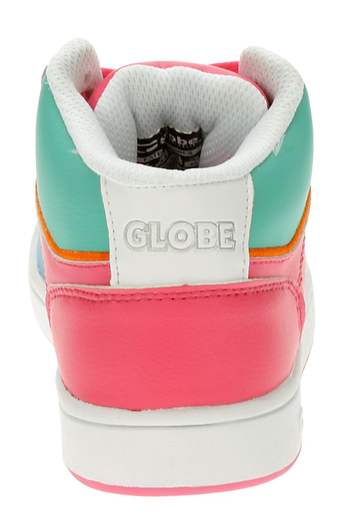 topánky Globe Fate Mid - White/Multi/Pink Lightning