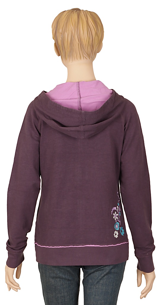 mikina Animal Jupiter Zip - Plum Perfect