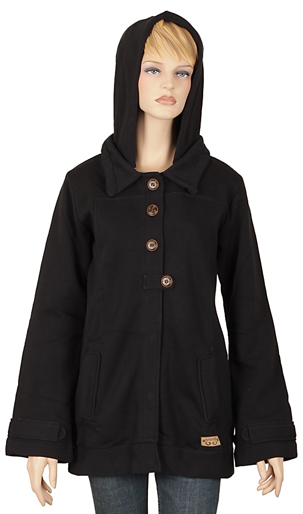 sweatshirt coat Animal Boho - Black
