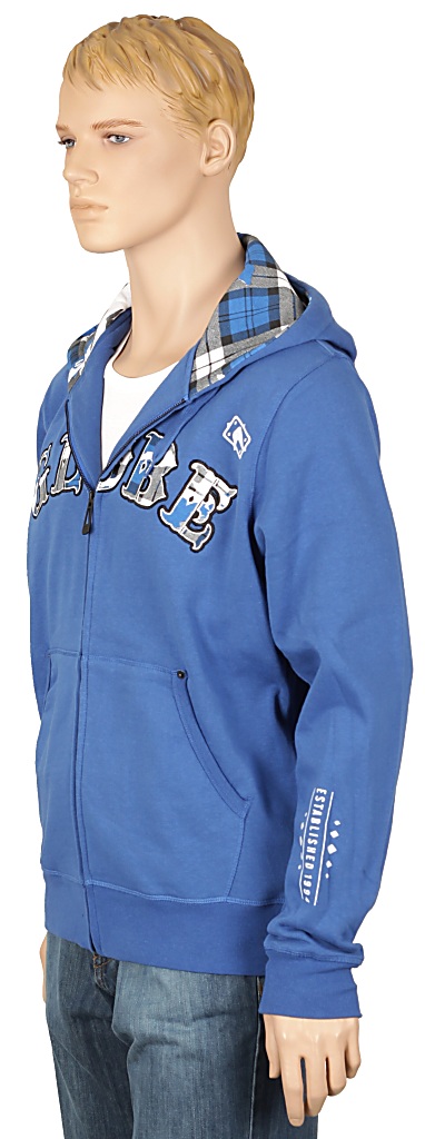 Globe Iron Zip Sweatshirt - Royal Blue