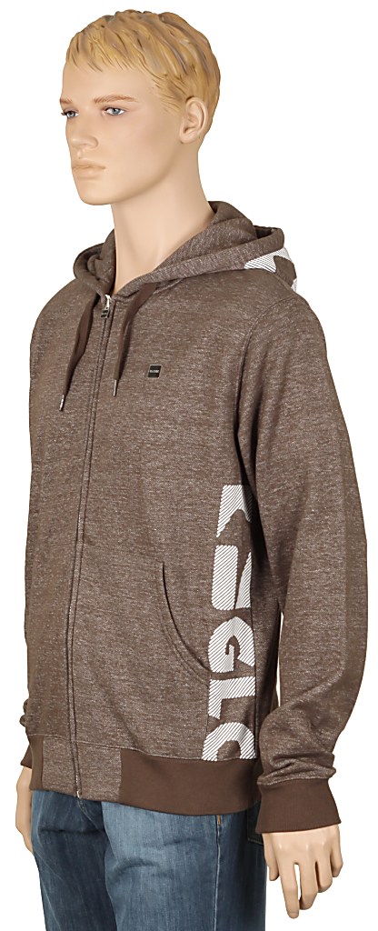 Globe Fairfax Zip Sweatshirt - Chocolate