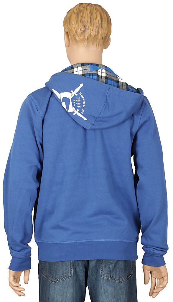 Globe Iron Zip Sweatshirt - Royal Blue