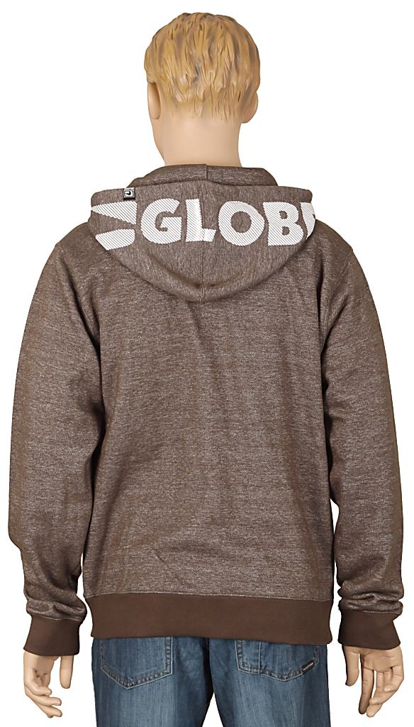 Globe Fairfax Zip Sweatshirt - Chocolate