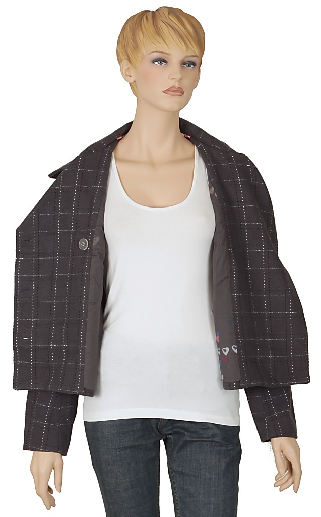płaszcz Roxy Officer Olive - Dark Gray