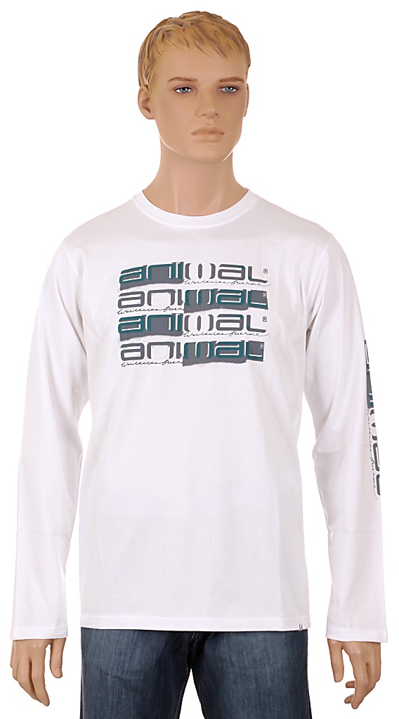 tričko Animal Frome LS - White