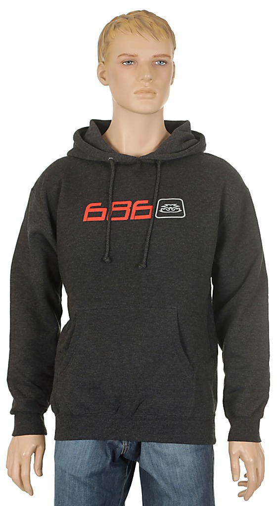 686 Main Pullover Sweatshirt - Charcoal/Red 