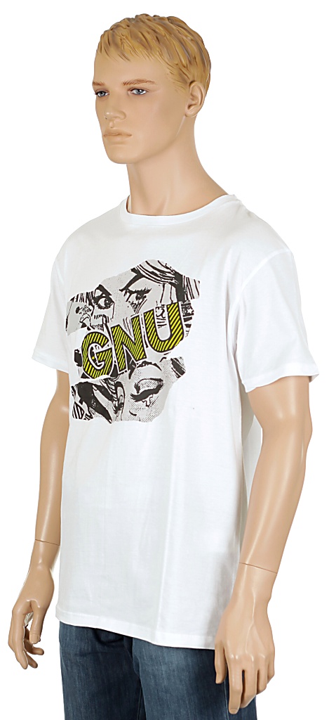 tričko GNU Street - White