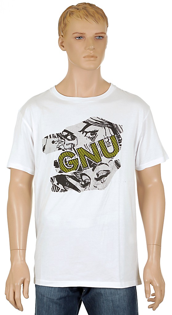 tričko GNU Street - White