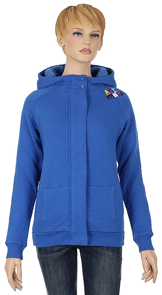 mikina Animal Santoni Zip - Victoria Blue