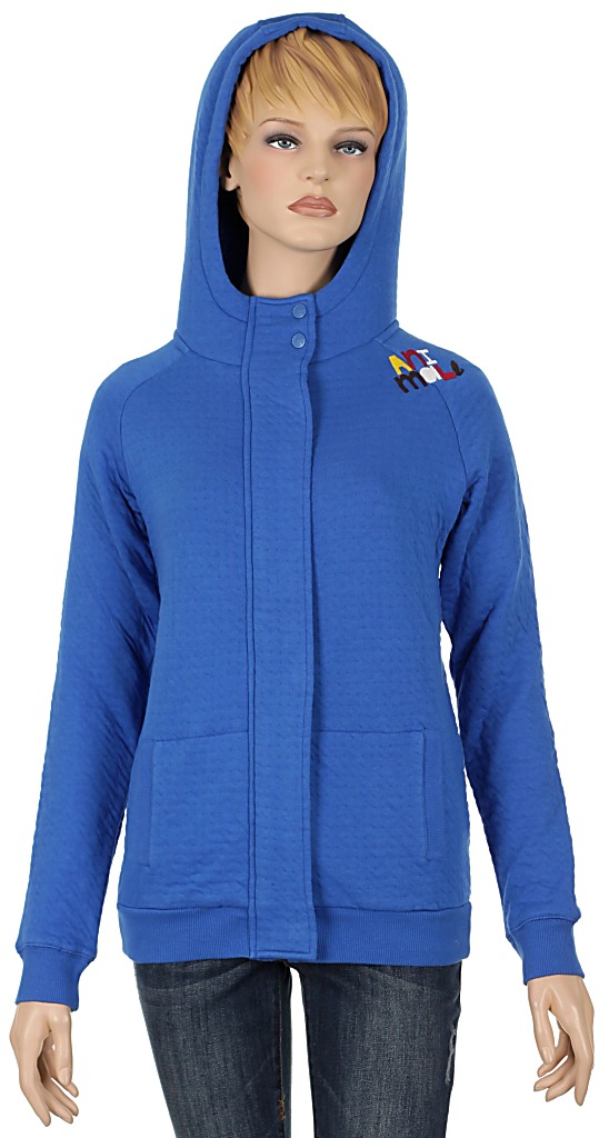 mikina Animal Santoni Zip - Victoria Blue