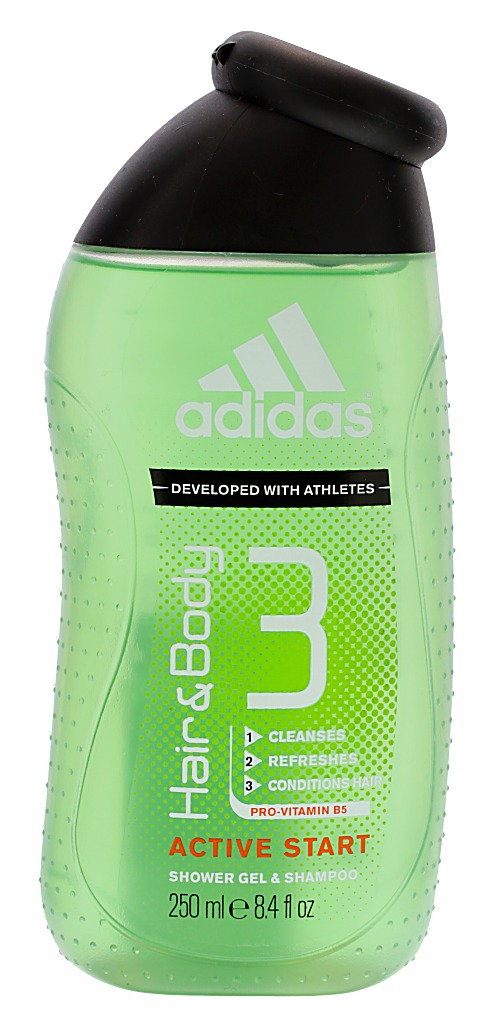 sprchový gel Adidas Active Start 2v1 250 ml - Green