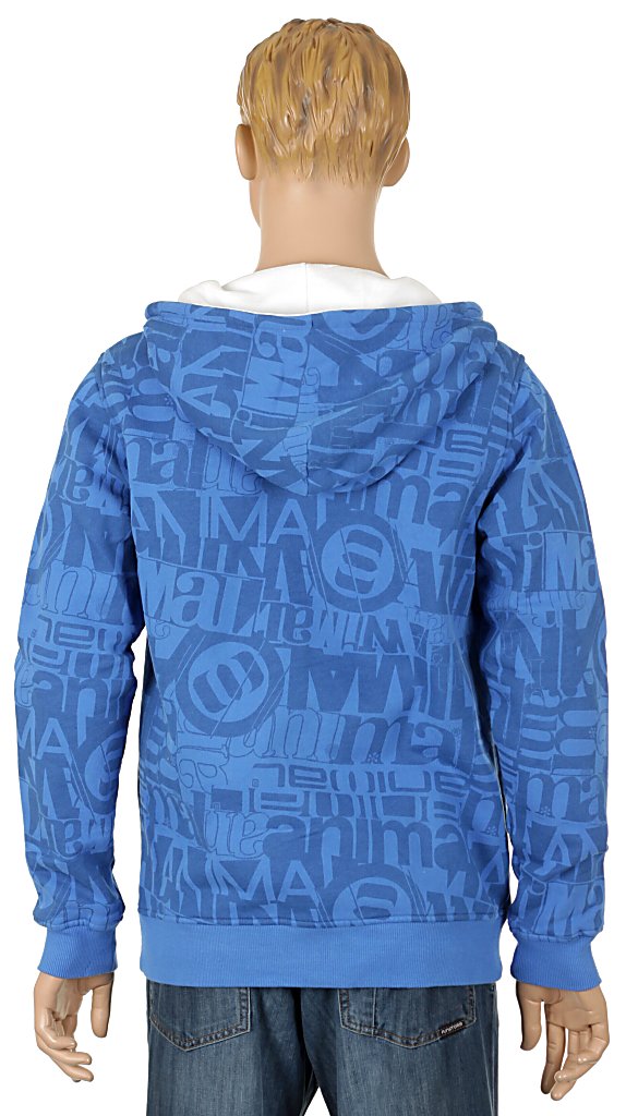 Animal Barle Zip Sweatshirt - Strong Blue