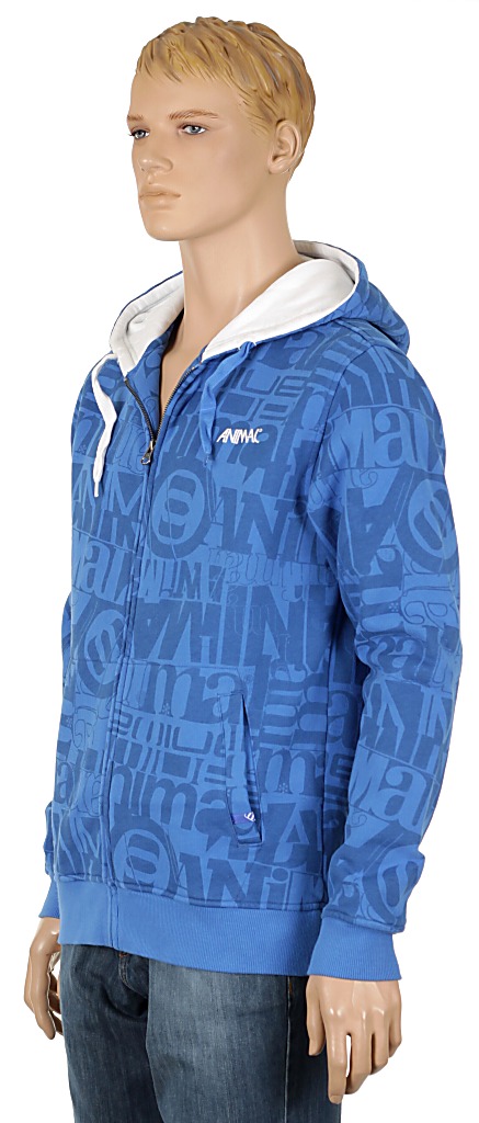 Animal Barle Zip Sweatshirt - Strong Blue