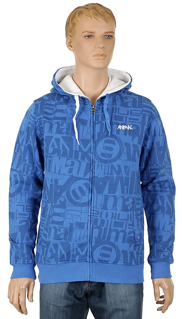 Animal Barle Zip Sweatshirt - Strong Blue