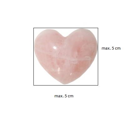 kámen Energo Srdce Růženín 5 - Light Pink