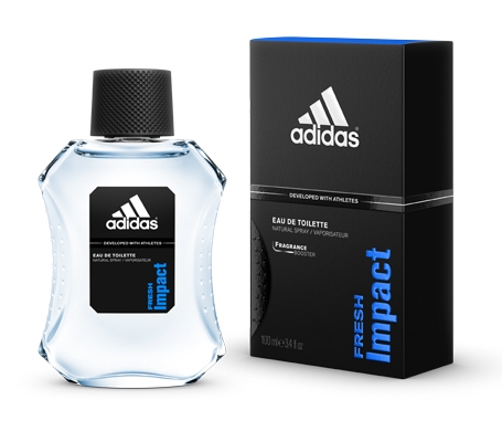 toaletní voda Adidas Fresh Impact 100 ml - Black/Silver