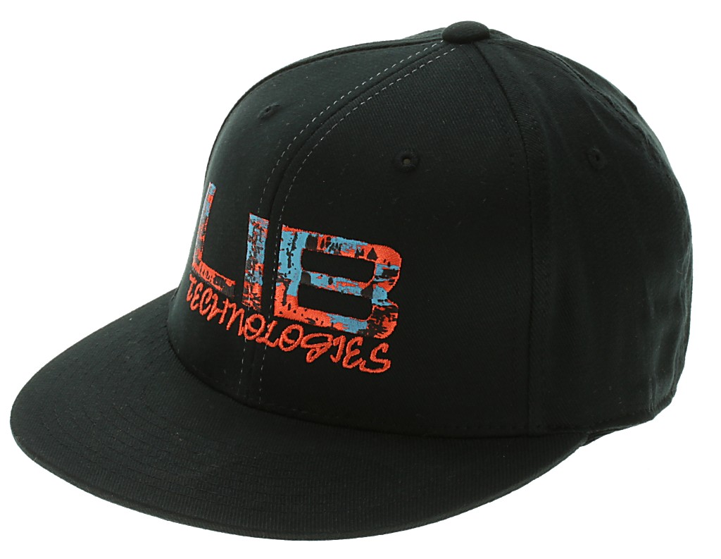 cap Lib Technologies Logo Flexfit Ball - Black/Orange