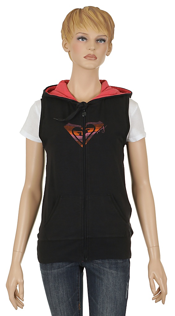 vesta Roxy Logo Brights Zip - True Black