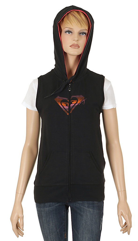 vesta Roxy Logo Brights Zip - True Black