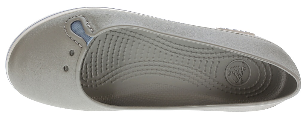 topánky Crocs Crocband Flat - Silver