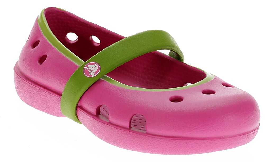 shoes Crocs Keeley Kid's - Fuchsia/Parrot Green