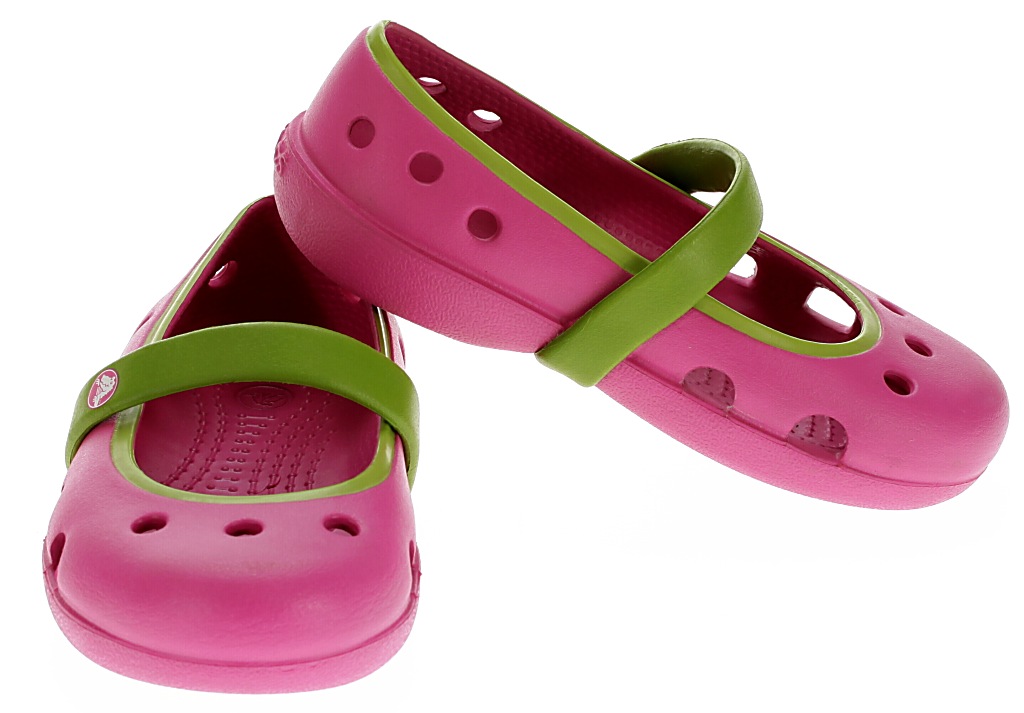 shoes Crocs Keeley Kid's - Fuchsia/Parrot Green