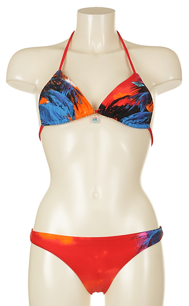 plavky Roxy Photoprint Rio Brazilian - Photo Print Blue