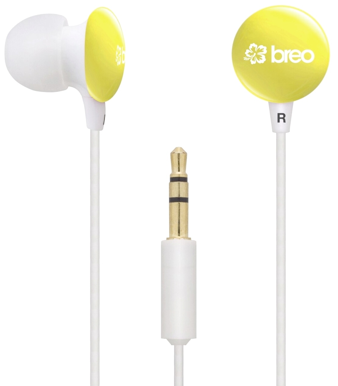 Breo Candy Drops Headphones - Yellow