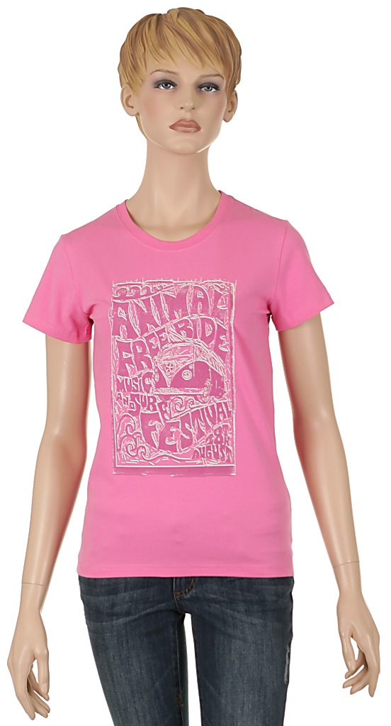 Animal Acorn T-shirt - Azalea 