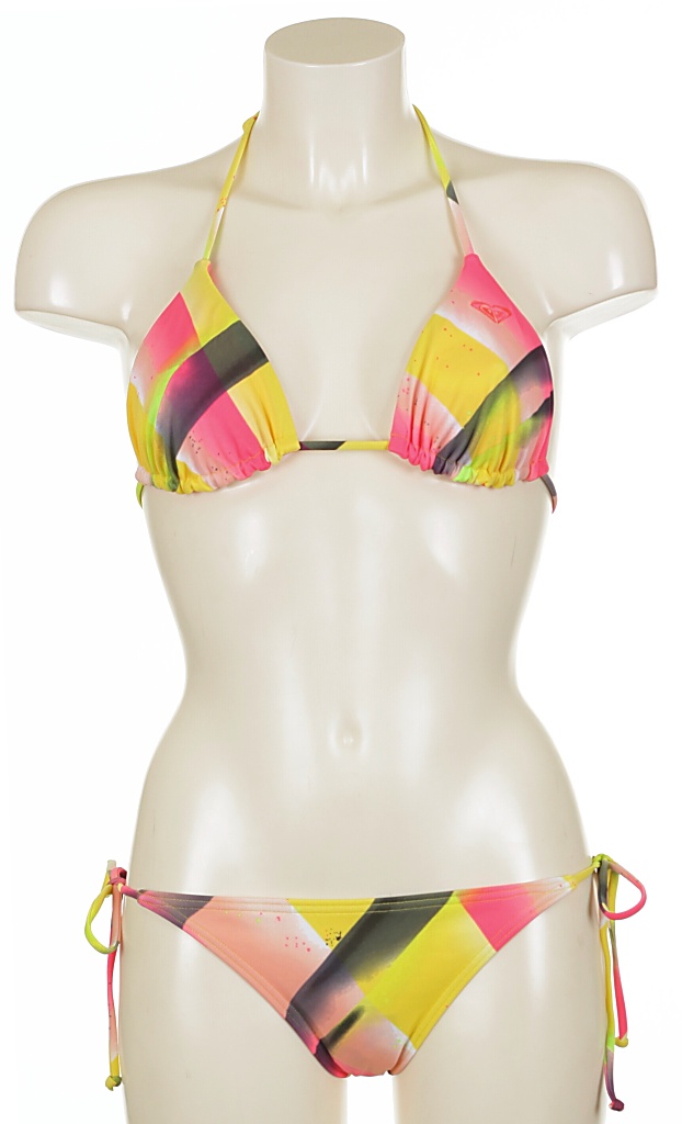 plavky Roxy Fade Away Brazilian String Tie Sides - Fade Away Corn