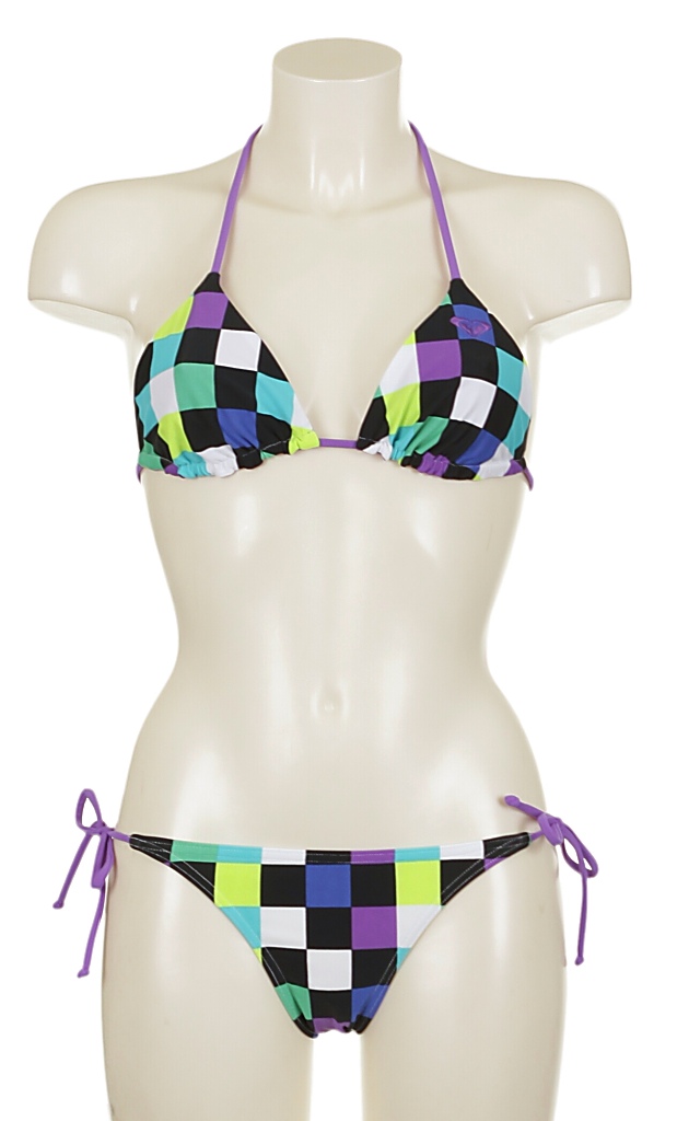 plavky Roxy Venice Beach Cha Cha Tie Sides - Venice Beach Purple