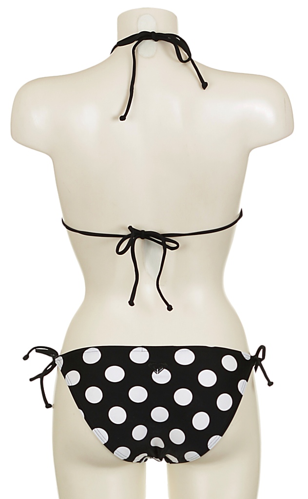 plavky Roxy The Hype String Bikini Tie Sides - The Hype Black
