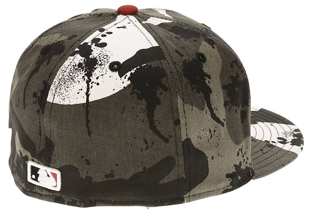 New Era Splatouflage Atlanta Braves Cap - Urban Camo/Scarlet