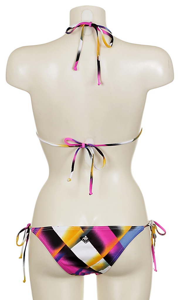 plavky Roxy Fade Away Brazilian String Tie Sides - Fade Away Black