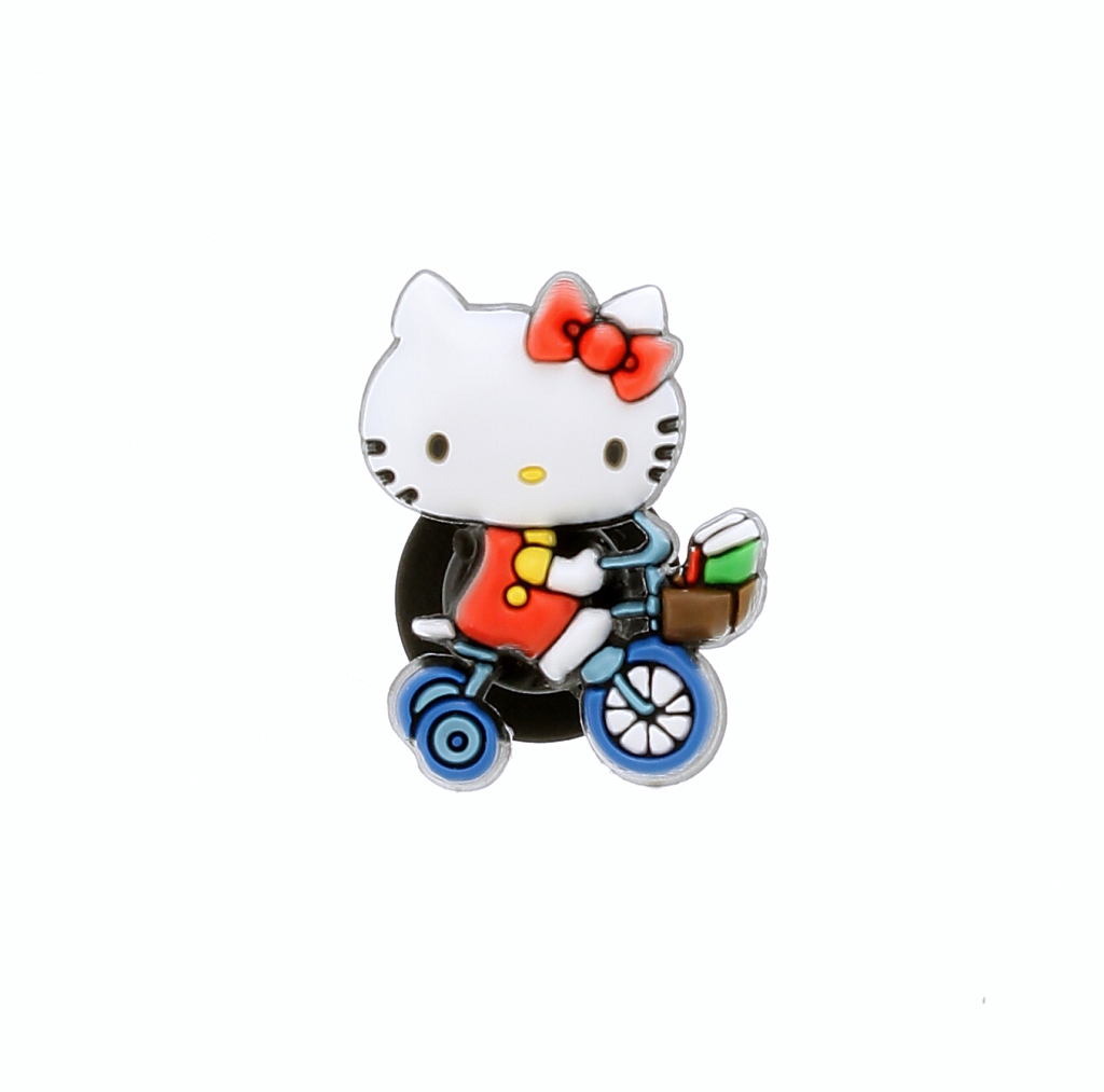 ozdoba na topánky Crocs Jibbitz - Kitty On Bicycle