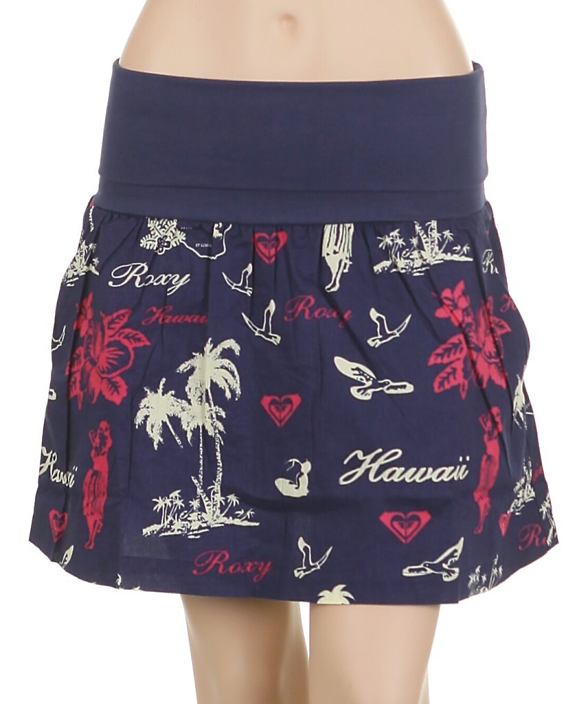 spódnica Roxy Smart Baby Print - Lost At Sea Indigo