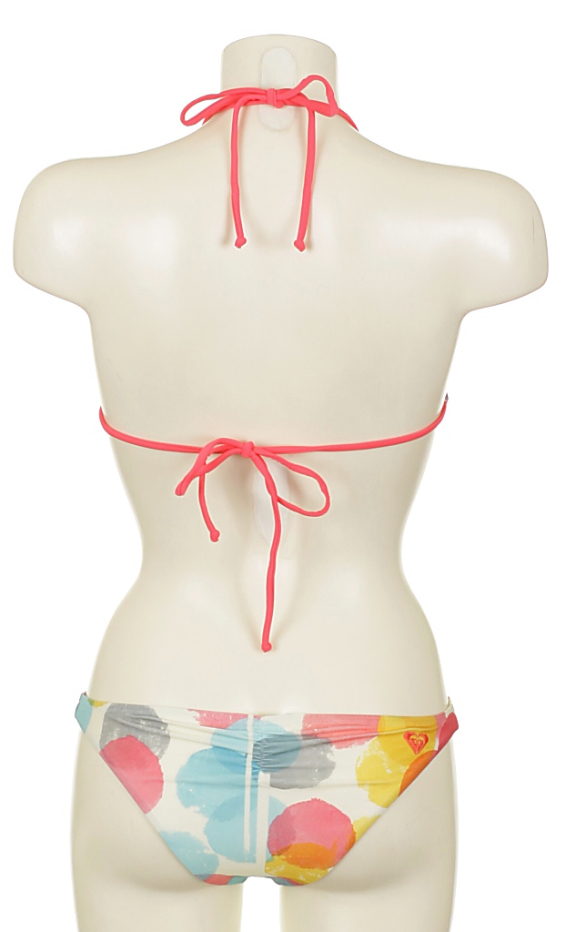 plavky Roxy Polka Polka Rio Brazilian - Polka Antique White
