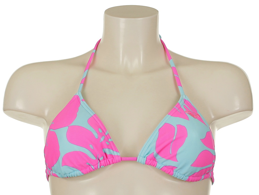plavky Roxy Surfer Soul Tiki Tri - Surfer Soul Neon Pink