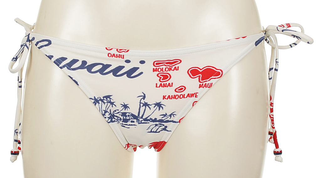 plavky Roxy Lost At Sea Brazilian String - Lost At Sea Antique White